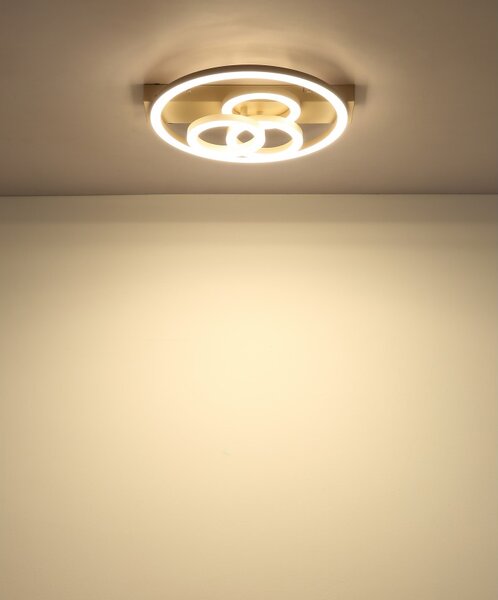 Globo 48040-40SA LED přisazené stropní svítidlo DARRYL | 40W integrovaný LED zdroj | 2095lm | 3000/4000/6000K | béžová