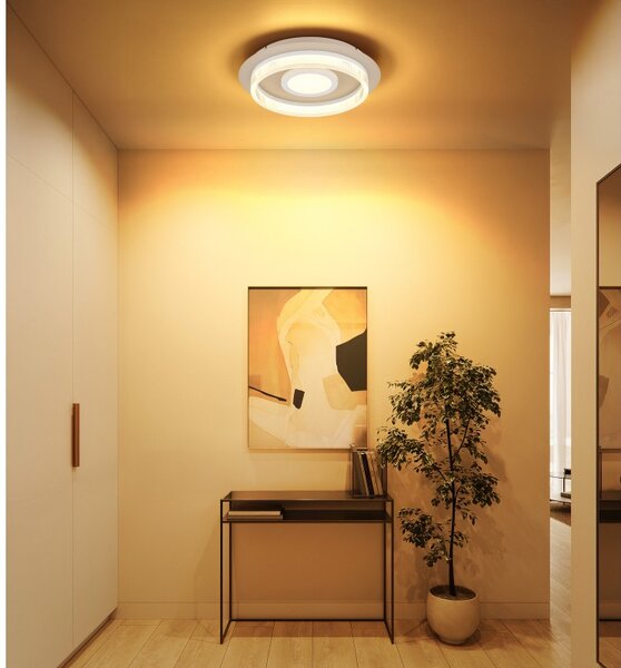 Globo 48046D1 LED přisazené stropní svítidlo ZARA | 24W integrovaný LED zdroj | 1240lm | 3000K | béžová