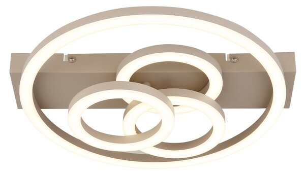 Globo 48040-40SA LED přisazené stropní svítidlo DARRYL | 40W integrovaný LED zdroj | 2095lm | 3000/4000/6000K | béžová
