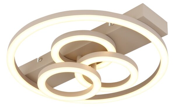 Globo 48040-40SA LED přisazené stropní svítidlo DARRYL | 40W integrovaný LED zdroj | 2095lm | 3000/4000/6000K | béžová