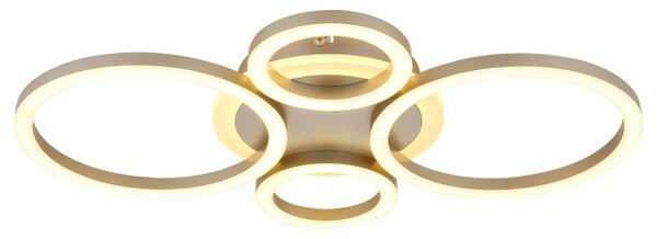 Globo 48039-40CO LED přisazené stropní svítidlo LORETTA | 40W integrovaný LED zdroj | 2646lm | 3000/4000/6000K | hnědá