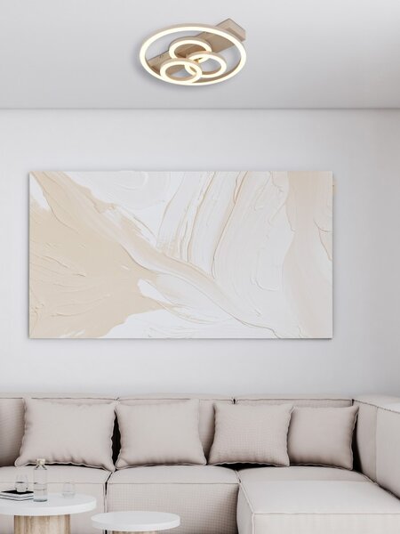 Globo 48040-40SA LED přisazené stropní svítidlo DARRYL | 40W integrovaný LED zdroj | 2095lm | 3000/4000/6000K | béžová