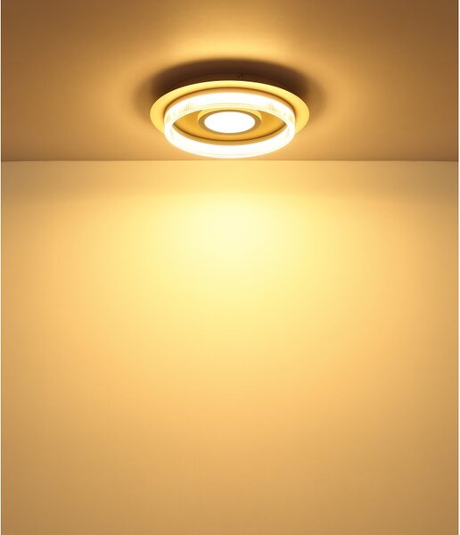 Globo 48046D1 LED přisazené stropní svítidlo ZARA | 24W integrovaný LED zdroj | 1240lm | 3000K | béžová