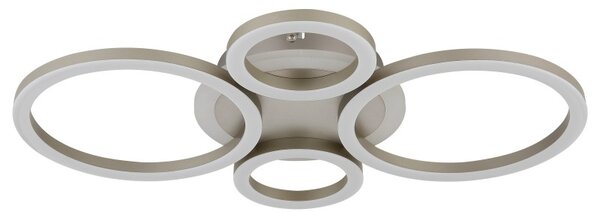 Globo 48039-40CO LED přisazené stropní svítidlo LORETTA | 40W integrovaný LED zdroj | 2646lm | 3000/4000/6000K | hnědá