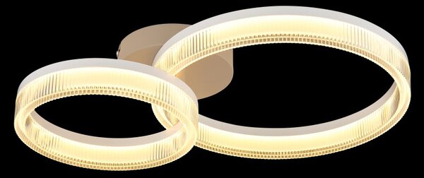 Globo 48046D2 LED přisazené stropní svítidlo ZARA | 24W integrovaný LED zdroj | 1800lm | 3000K | béžová