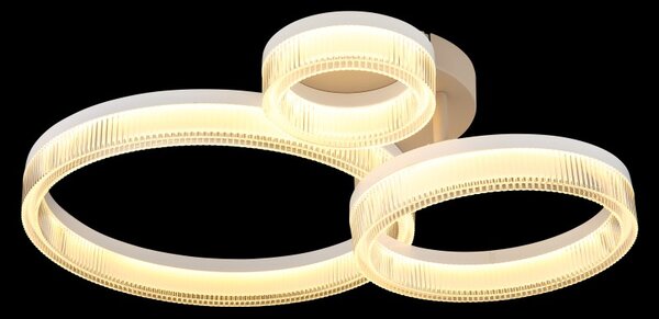 Globo 48046D4 LED přisazené stropní svítidlo ZARA | 24W integrovaný LED zdroj | 2000lm | 3000K | béžová
