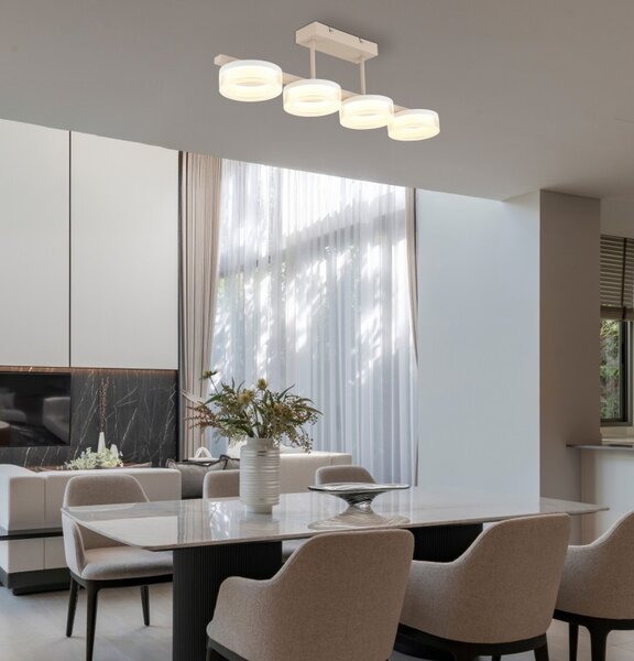 Globo 48046D3 LED přisazené stropní svítidlo ZARA | 24W integrovaný LED zdroj | 1600lm | 3000K | béžová