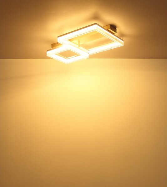Globo 48047D1 LED přisazené stropní svítidlo ZARA | 24W integrovaný LED zdroj | 2100lm | 3000K | béžová