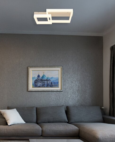 Globo 48047D1 LED přisazené stropní svítidlo ZARA | 24W integrovaný LED zdroj | 2100lm | 3000K | béžová