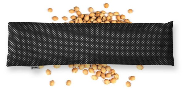 GADEO nahřívací třešňový bederní polštářek POLKA DOTS, černá