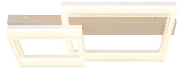 Globo 48047D1 LED přisazené stropní svítidlo ZARA | 24W integrovaný LED zdroj | 2100lm | 3000K | béžová