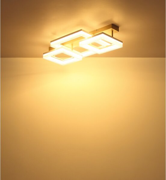 Globo 48047D2 LED přisazené stropní svítidlo ZARA | 40W integrovaný LED zdroj | 3300lm | 3000K | béžová