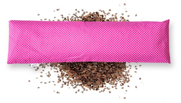 GADEO nahřívací pohankový bederní polštářek LITTLE DOTS FUCHSIE