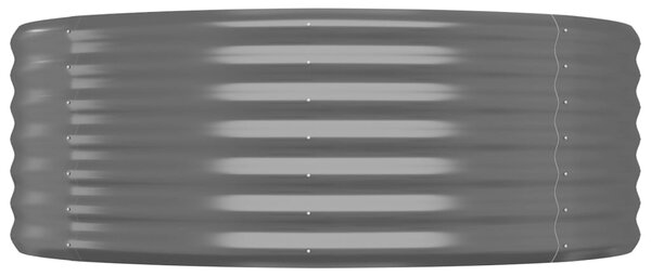 Vyvýšený záhon práškově lakovaná ocel 100x100x36 cm antracitový
