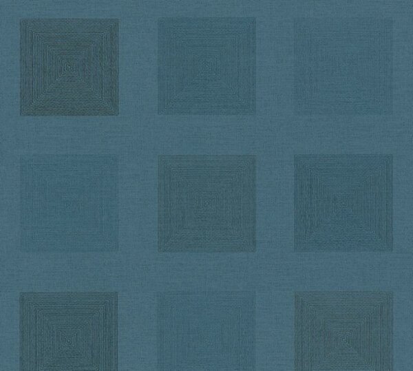 A.S. Création | Vliesová tapeta na zeď Ethnic Origin 37172-1 | 0,53 x 10,05 m | zelená, modrá