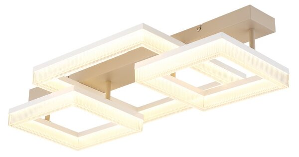 Globo 48047D2 LED přisazené stropní svítidlo ZARA | 40W integrovaný LED zdroj | 3300lm | 3000K | béžová