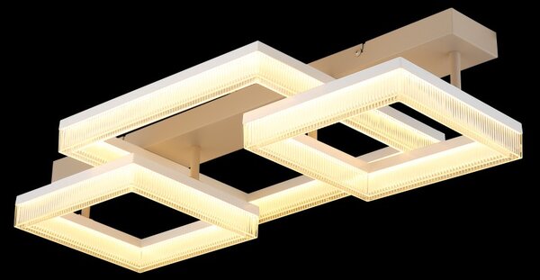 Globo 48047D2 LED přisazené stropní svítidlo ZARA | 40W integrovaný LED zdroj | 3300lm | 3000K | béžová