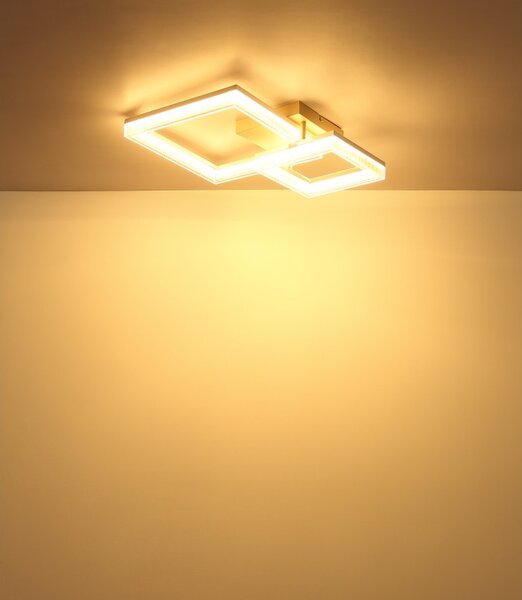 Globo 48047D LED přisazené stropní svítidlo ZARA | 24W integrovaný LED zdroj | 1800lm | 3000K | béžová