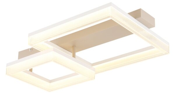 Globo 48047D1 LED přisazené stropní svítidlo ZARA | 24W integrovaný LED zdroj | 2100lm | 3000K | béžová