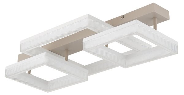 Globo 48047D2 LED přisazené stropní svítidlo ZARA | 40W integrovaný LED zdroj | 3300lm | 3000K | béžová