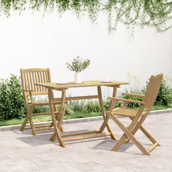 Skládací zahradní stůl 110 x 55 x 75 cm masivní akáciové dřevo