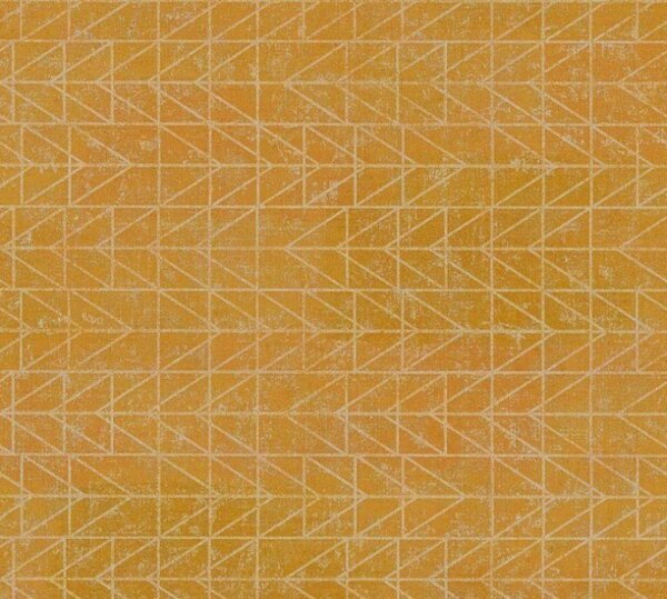 A.S. Création | Vliesová tapeta na zeď Ethnic Origin 37174-3 | 0,53 x 10,05 m | žlutá, šedá