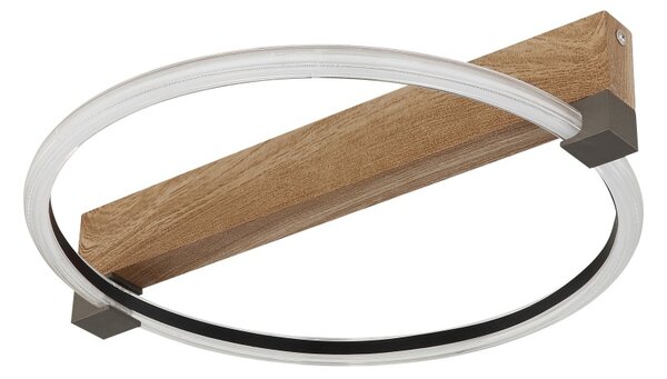 Globo 48050D LED přisazené stropní svítidlo FLETCHER | 15W integrovaný LED zdroj | 1320lm | 3000K | hnědá