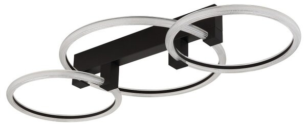 Globo 48050D2S LED přisazené stropní svítidlo FLETCHER | 40W integrovaný LED zdroj | 3340lm | 3000K | černá