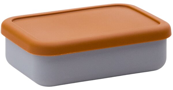 Kave Home Oranžovo-šedý svačinový box Lili