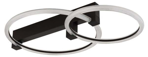Globo 48050D1S LED přisazené stropní svítidlo FLETCHER | 24W integrovaný LED zdroj | 2100lm | 3000K | černá