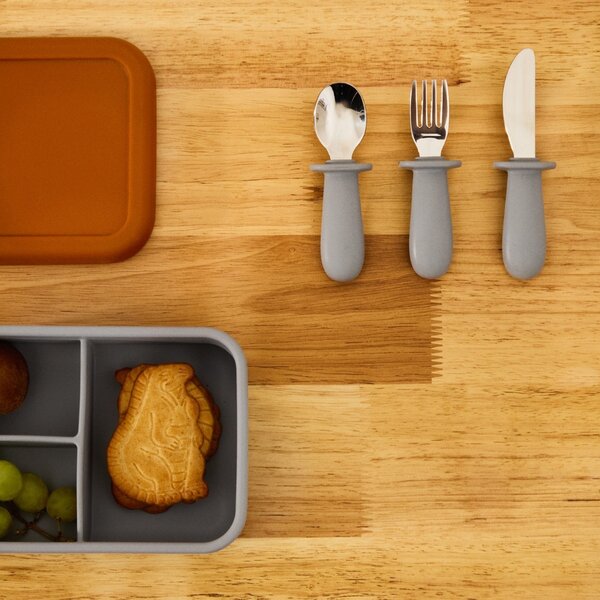 Kave Home Oranžovo-šedý svačinový box Lili