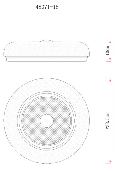 Globo 48071-18 LED přisazené stropní svítidlo GRAHAM | 24W integrovaný LED zdroj | 2038lm | 2700/4000/6000K | bílá