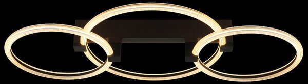 Globo 48050D2S LED přisazené stropní svítidlo FLETCHER | 40W integrovaný LED zdroj | 3340lm | 3000K | černá