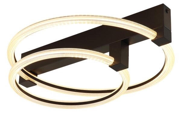 Globo 48050D1S LED přisazené stropní svítidlo FLETCHER | 24W integrovaný LED zdroj | 2100lm | 3000K | černá