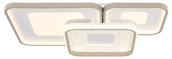 Globo 48097-62 LED přisazené stropní svítidlo MOSAIKO | 55W integrovaný LED zdroj | 2900lm | 2700-6000K | dálkové ovládání | stmívač | béžová