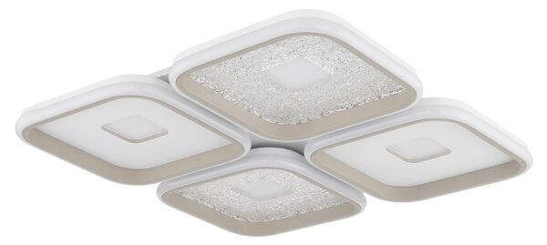 Globo 48097-60 LED přisazené stropní svítidlo MOSAIKO | 55W integrovaný LED zdroj | 2855lm | 2700-6000K | dálkové ovládání | stmívač | béžová