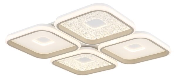 Globo 48097-60 LED přisazené stropní svítidlo MOSAIKO | 55W integrovaný LED zdroj | 2855lm | 2700-6000K | dálkové ovládání | stmívač | béžová
