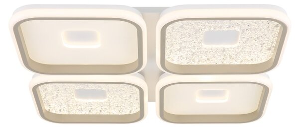 Globo 48097-60 LED přisazené stropní svítidlo MOSAIKO | 55W integrovaný LED zdroj | 2855lm | 2700-6000K | dálkové ovládání | stmívač | béžová