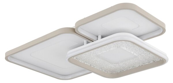 Globo 48097-62 LED přisazené stropní svítidlo MOSAIKO | 55W integrovaný LED zdroj | 2900lm | 2700-6000K | dálkové ovládání | stmívač | béžová