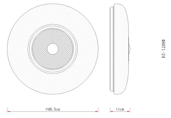 Globo 48071-24 LED přisazené stropní svítidlo GRAHAM | 36W integrovaný LED zdroj | 2690lm | 2700/4000/6000K | bílá