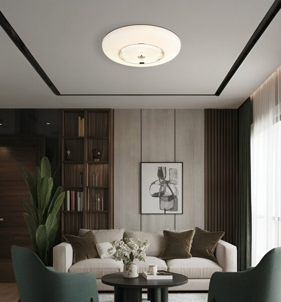 Globo 48071-50 LED přisazené stropní svítidlo GRAHAM | 48W integrovaný LED zdroj | 3605lm | 2700/4000/6000K | bílá
