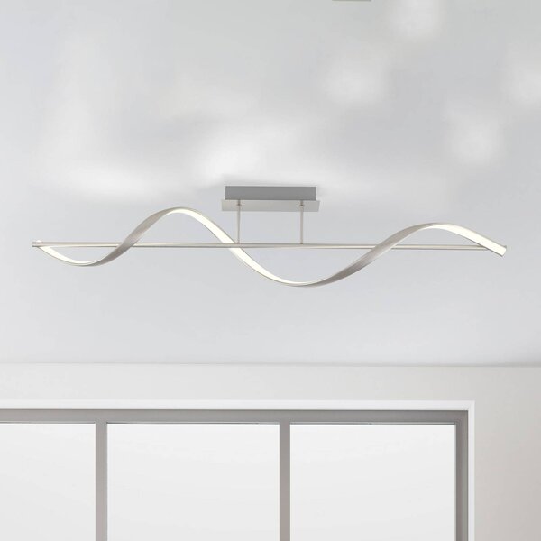 Q-Smart-Home Paul Neuhaus Q-Swing LED stropní světlo, ocel, stmívatelný, Hliník / šedá / zinek, Obývací pokoj / jídelna, Hliník, Moderní