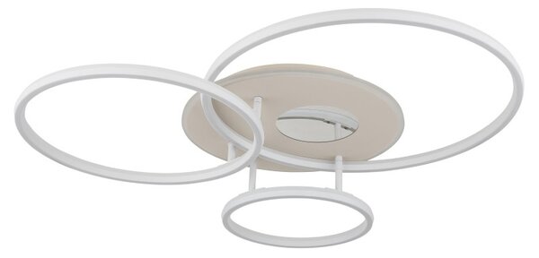 Globo 48466B-40 LED přisazené stropní svítidlo INVERTINA | 40W integrovaný LED zdroj | 1646lm | 2700-6500K | dálkové ovládání | stmívač | béžová