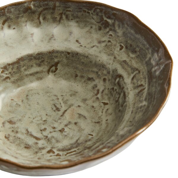 Kave Home Šedý keramický hluboký talíř Alenia 19 cm