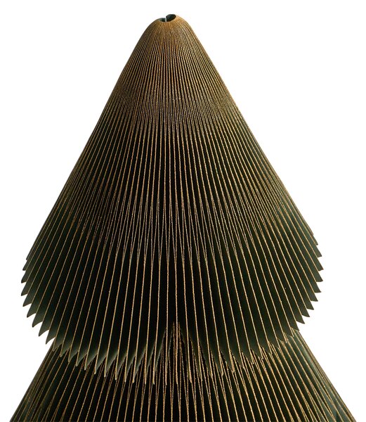 Sada 2 vánočních dekorací VEFSNA Vánoční stromek 90/122 cm Béžová/Zelená