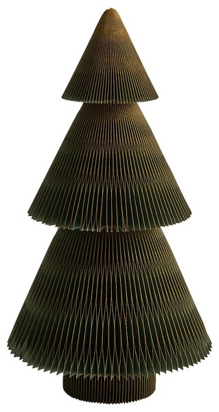 Sada 2 vánočních dekorací VEFSNA Vánoční stromek 90/122 cm Béžová/Zelená