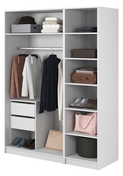 Šatní skříň Kasandra VII (bílá). Akce -10%