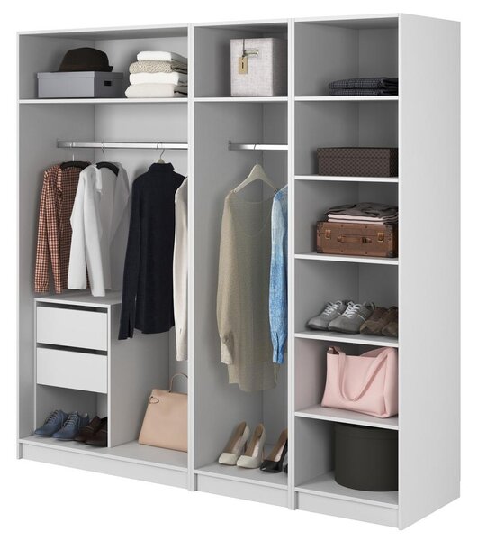 Šatní skříň Kasandra XIV (bílá). Akce -10%