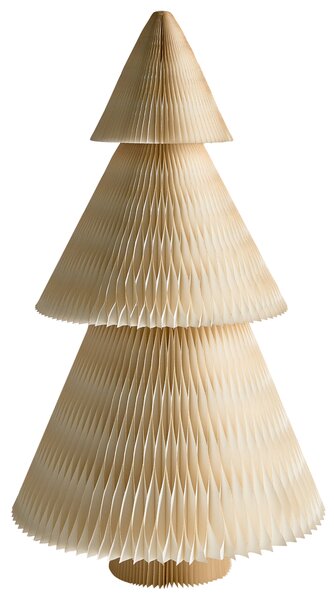 Sada 2 vánočních dekorací VEFSNA Vánoční stromek 90/122 cm Béžová/Zelená