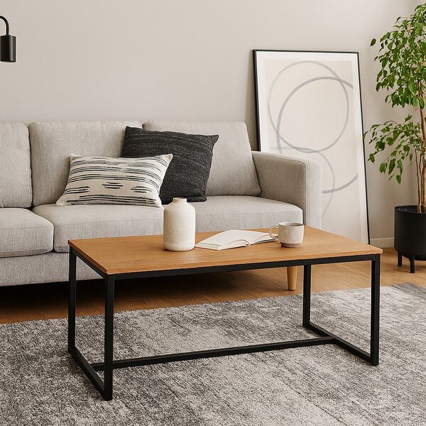 Konferenční stolek v dekoru dubu v přírodní barvě 47x90 cm Norden – Bonami Essentials